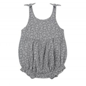 Quincy Mae Janie romper in Indigo Flora